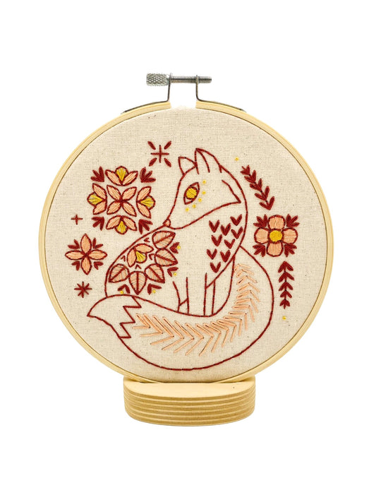 Folk Fox Complete Embroidery Kit