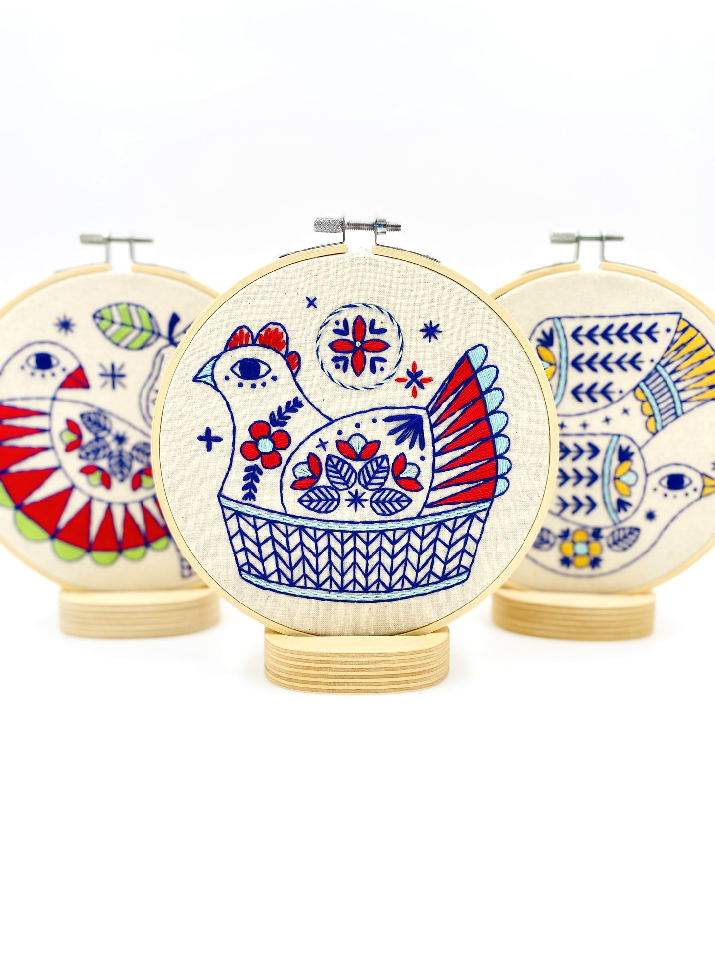French Hen Complete Embroidery Kit