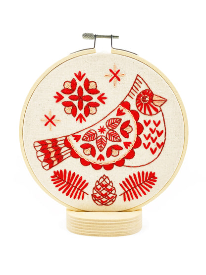Cardinal Complete Embroidery Kit